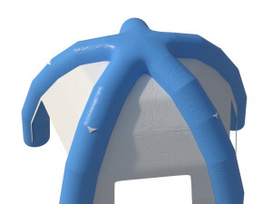 3d inflatable hemisphere tent with walls 3D Model