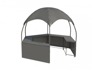 Hemisphere marketing hexagonal tent 3D Model
