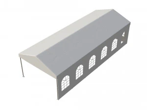 Wedding party tent with windows 3D Model