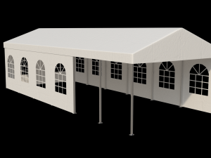 Wedding party tent with windows 3D Модель