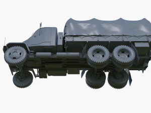 Praga V3S military truck Czechoslovakia 3D Model