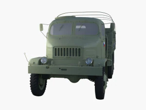 Praga V3S military truck Czechoslovakia 3D Model