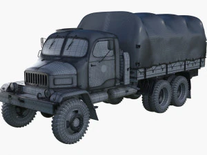 Praga V3S military truck Czechoslovakia 3D Model