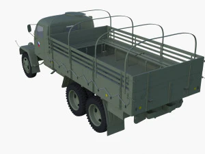 Praga V3S military truck Czechoslovakia 3D Model