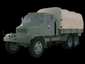 Praga V3S military truck Czechoslovakia 3D Model
