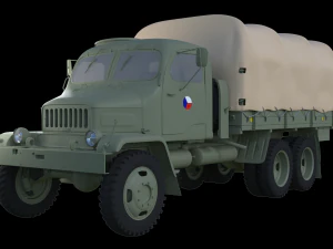 Praga V3S military truck Czechoslovakia 3D Model