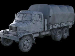 Praga V3S military truck Czechoslovakia 3D Model