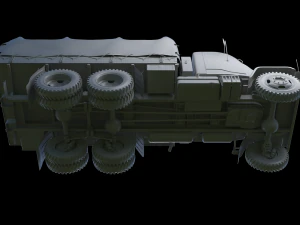 Praga V3S military truck Czechoslovakia 3D Model