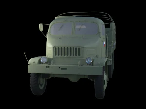 Praga V3S military truck Czechoslovakia 3D Model