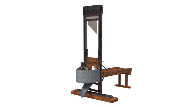 Pankrac guillotine 3D 模型 .c4d .max .obj .3ds .fbx .stl .blend 