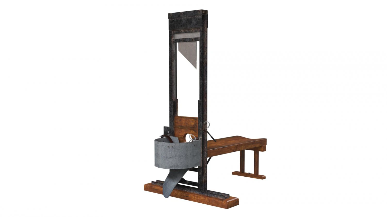 Pankrac guillotine 3D Model .c4d .max .obj .3ds .fbx .stl .blend 