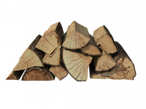 Split Fire wood logs 3D 模型