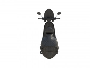 3D Cartoon sci-fi hover vespa model 3D Модель