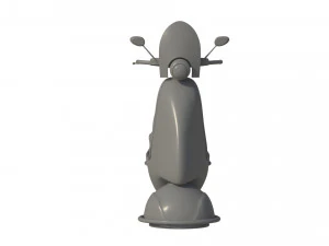3D Cartoon sci-fi hover vespa model 3D Model