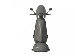 3D Cartoon sci-fi hover vespa model 3D Model