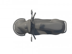 3D Cartoon sci-fi hover vespa model 3D Модель