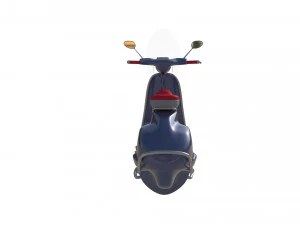 3D Cartoon sci-fi hover vespa model 3D Model
