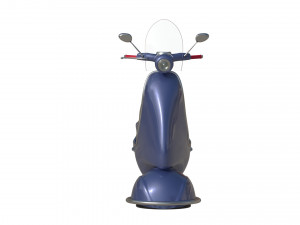 3D Cartoon sci-fi hover vespa model 3D Модель