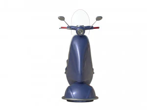 3D Cartoon sci-fi hover vespa model 3D Model