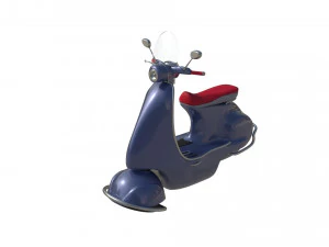 3D Cartoon sci-fi hover vespa model 3D Model