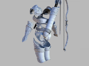 fantasy archers armor Modello 3D