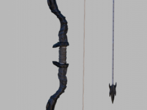 fantasy bow 3Dモデル