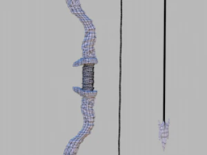 fantasy bow 3D Model