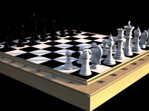 typical chess set 3D 모델