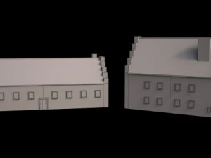 medieval castle set 3D Model