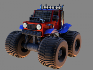 monster truck Model 3D