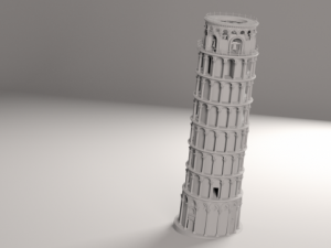 pisa tower Model 3D