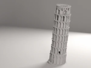 pisa tower 3D Model