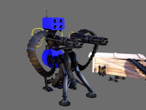 sentinela tf2 com muni&ccedil;&atilde;o Modelo 3D
