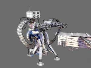 tf2 sentry with munition 3D Model