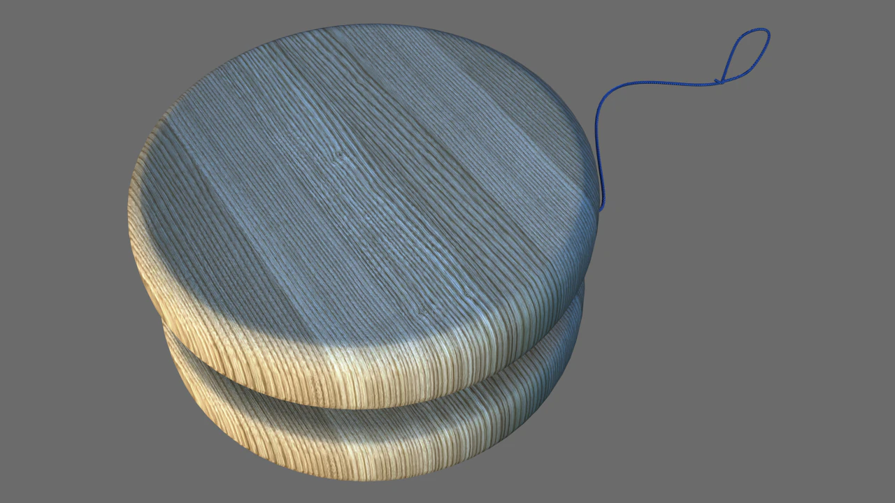 yoyo wood 3D Model .c4d .max .obj .3ds .fbx .stl .blend
