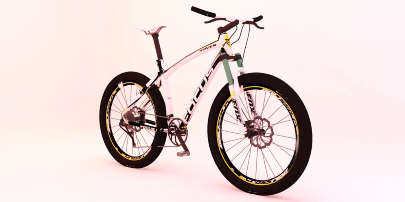 mountain bike 3D Model .c4d .max .obj .3ds .fbx .stl .blend 