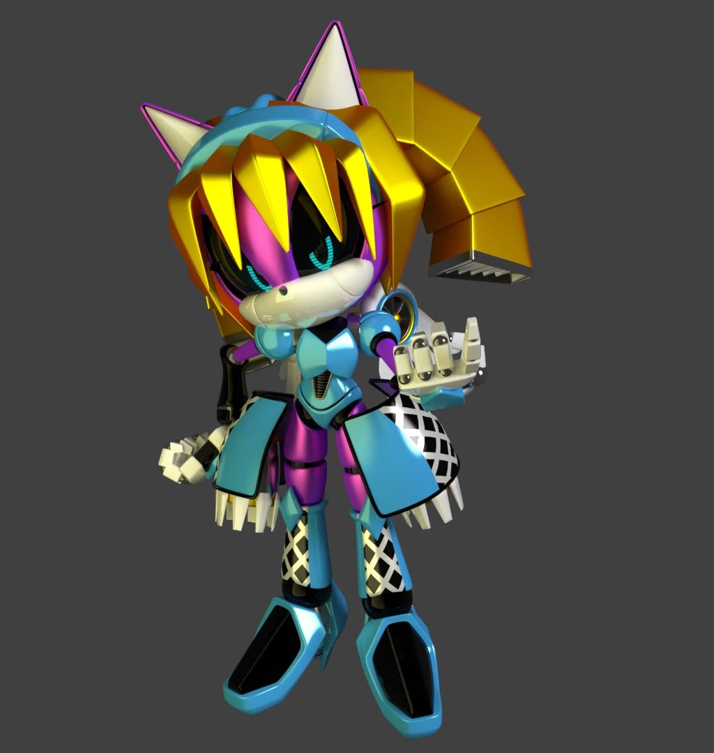 metal honey and mirror mhoney the cat 3D Model .c4d .max .obj .3ds .fbx .stl .blend 