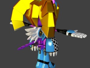 metal honey and mirror mhoney the cat Model 3D