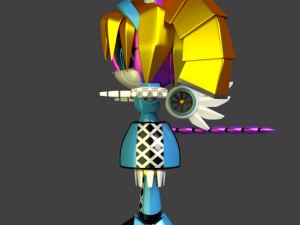 metal honey and mirror mhoney the cat Model 3D