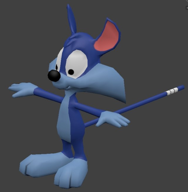 furrballcat 3D Model .c4d .max .obj .3ds .fbx .stl .blend 