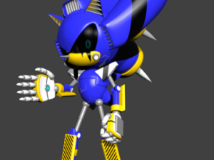 metal svesh the hedgehog 3D मॉडल