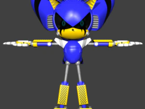 metal svesh the hedgehog 3D Model