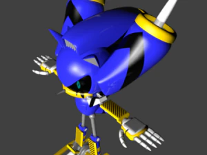 metal svesh the hedgehog 3D Model