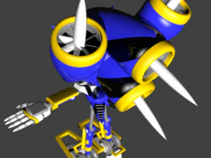 metal svesh the hedgehog 3D Model