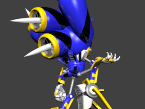 metal svesh the hedgehog 3D Model