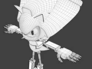 metal svesh the hedgehog 3D Model