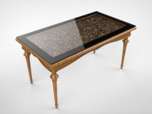 classic table empire Modèle 3D