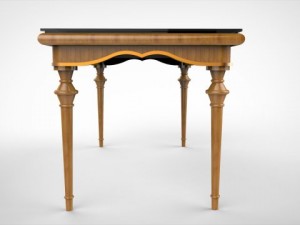 classic table empire Modèle 3D