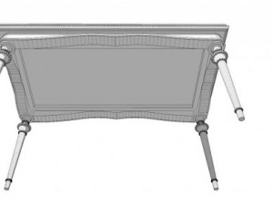 classic table empire Modèle 3D