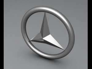 benz logo Modello 3D